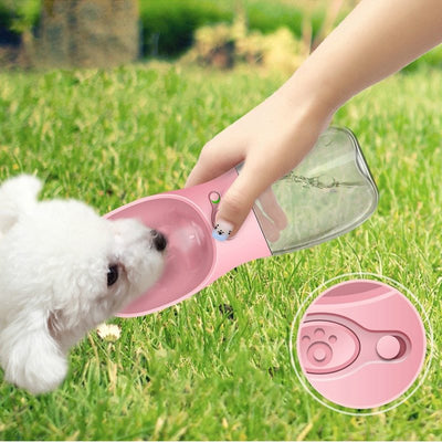 Pet Water Bottle - Portable Outdoor Dog Water Cup with Filter