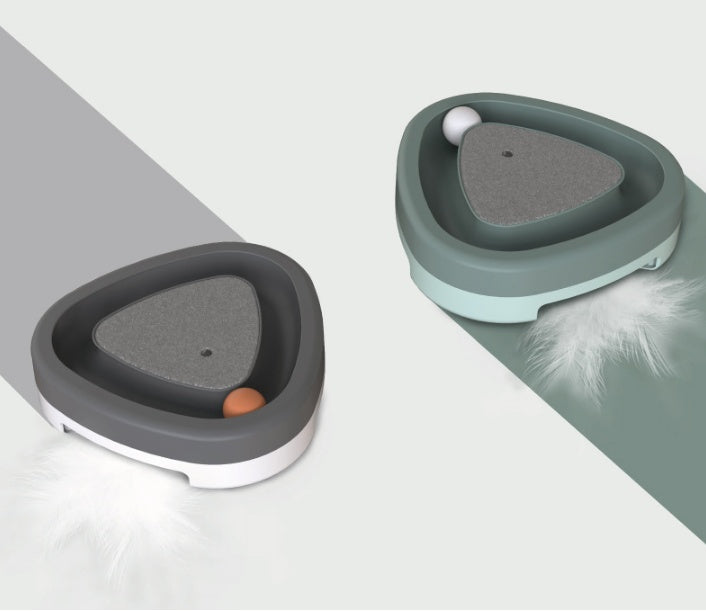 Triangle Turntable Electric Pet Toy