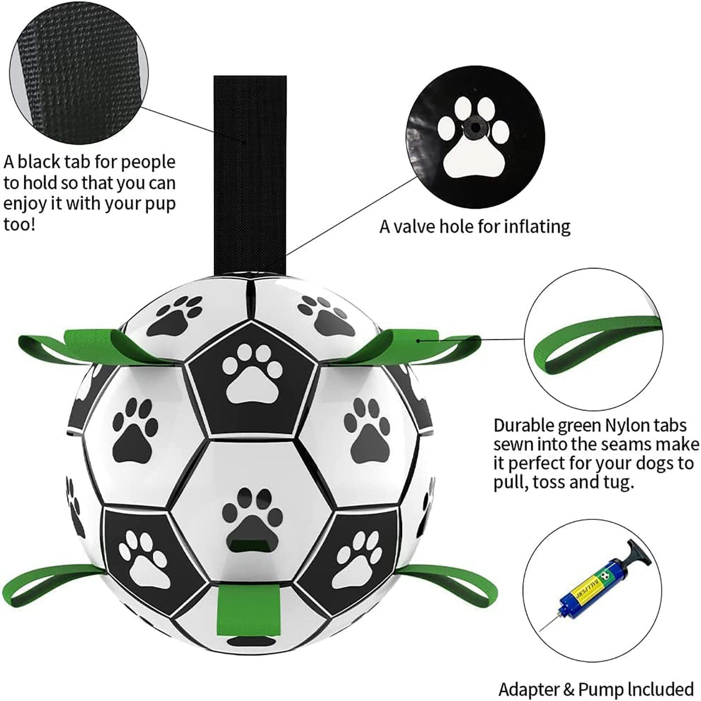 Pet Soccer Ball Inflated Training