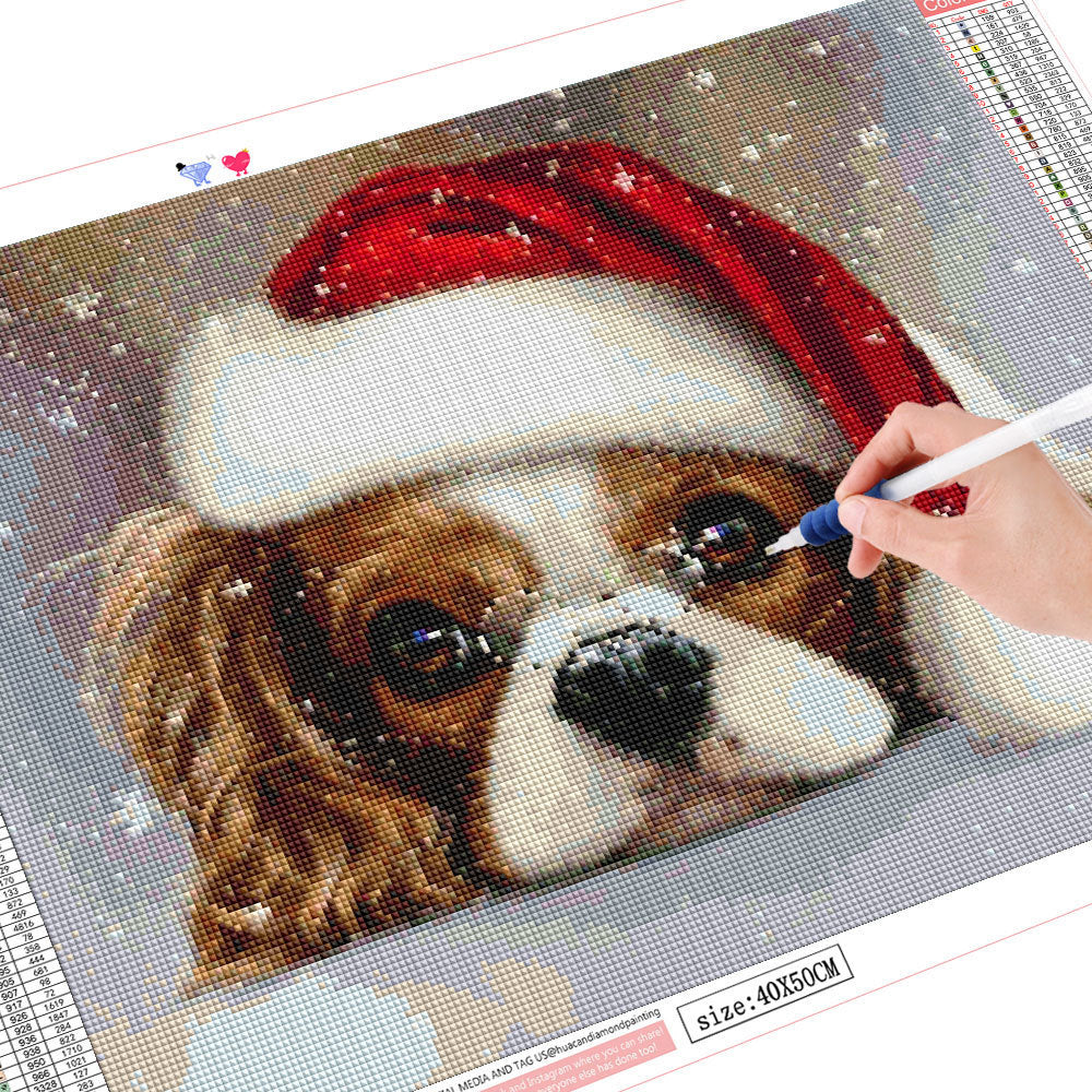 Christmas Pet 5D Diamond Painting - DIY Cute Animal Art Kit