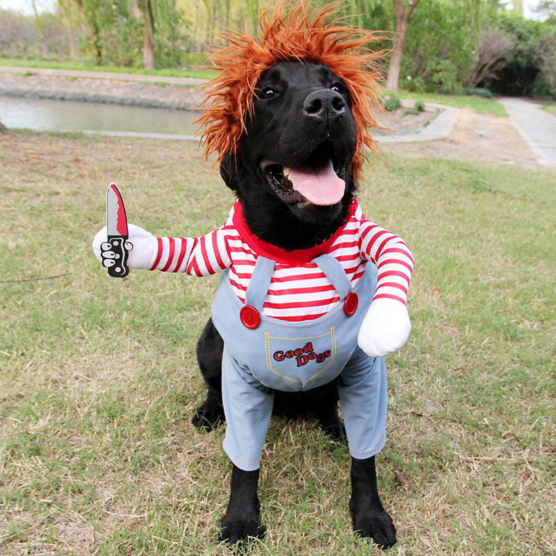 Halloween Pet Costume - Funny Dog Cosplay Outfit with Accessories