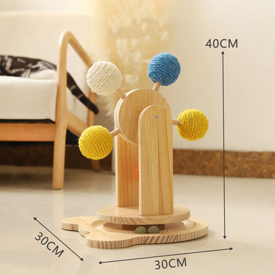 Solid Wood Rotary Table Cat