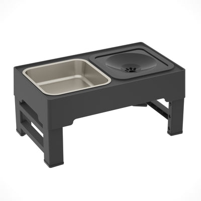 Adjustable Double Dog Bowl Stand