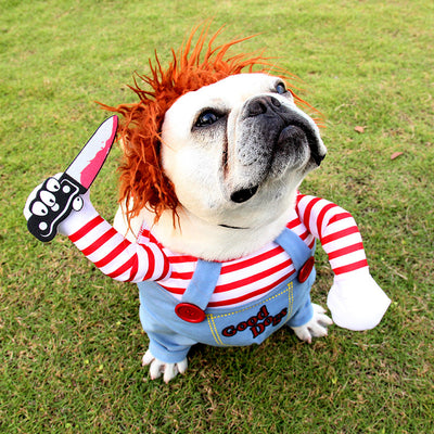 Halloween Pet Costume - Funny Dog Cosplay Outfit with Accessories