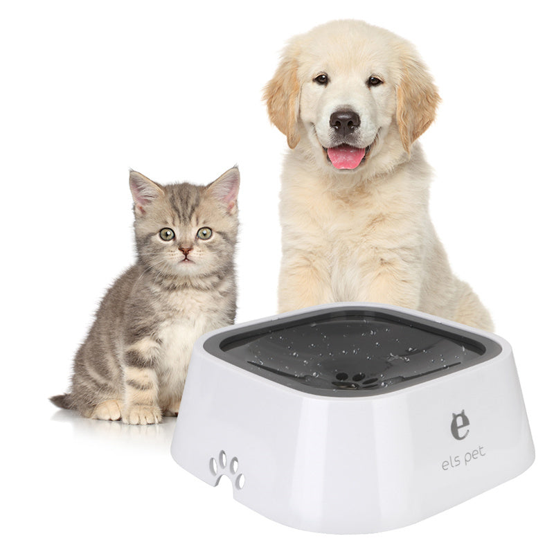 1.5L Anti-Overflow Pet Water Bowl - Floating No-Spill Dog & Cat Bowl