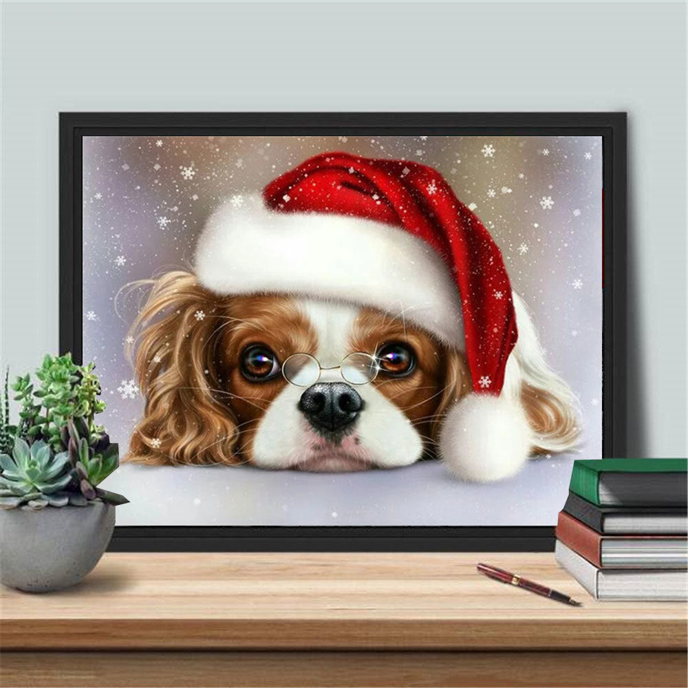 Christmas Pet 5D Diamond Painting - DIY Cute Animal Art Kit