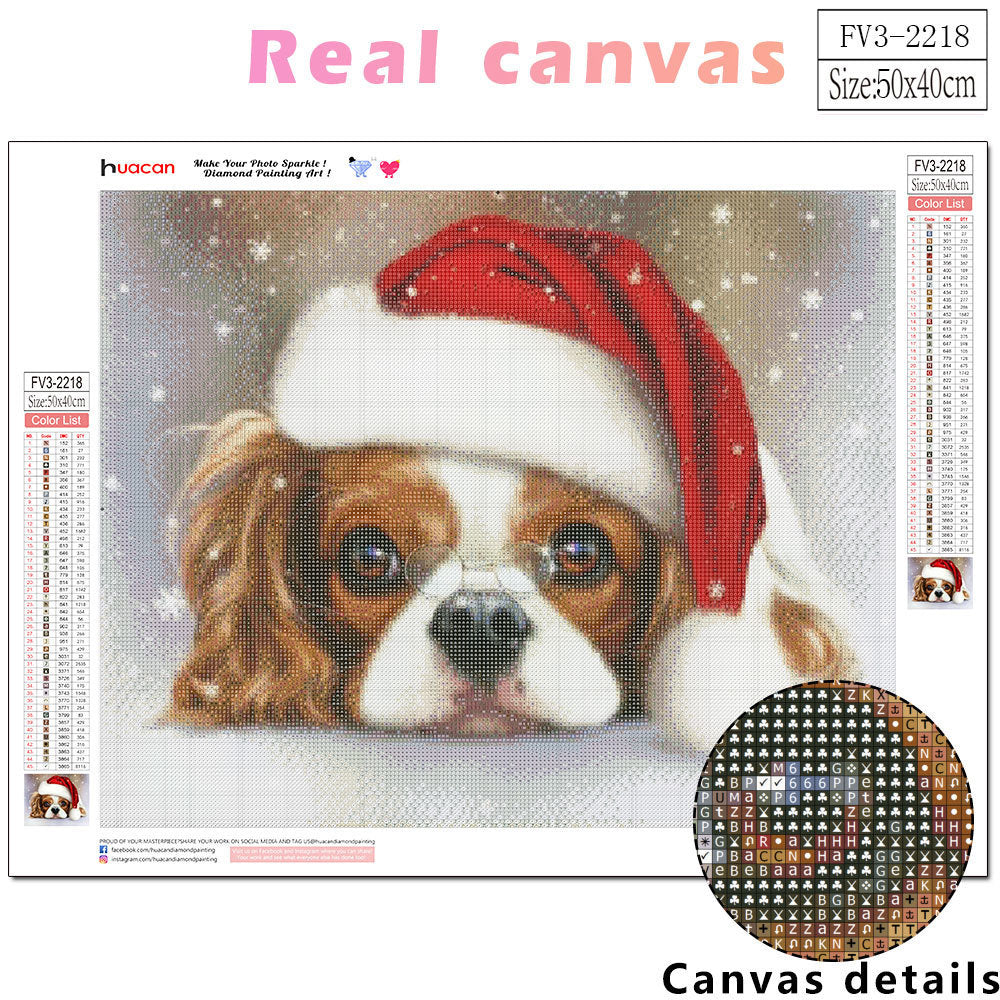 Christmas Pet 5D Diamond Painting - DIY Cute Animal Art Kit