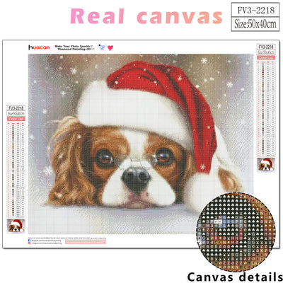 Christmas Pet 5D Diamond Painting - DIY Cute Animal Art Kit