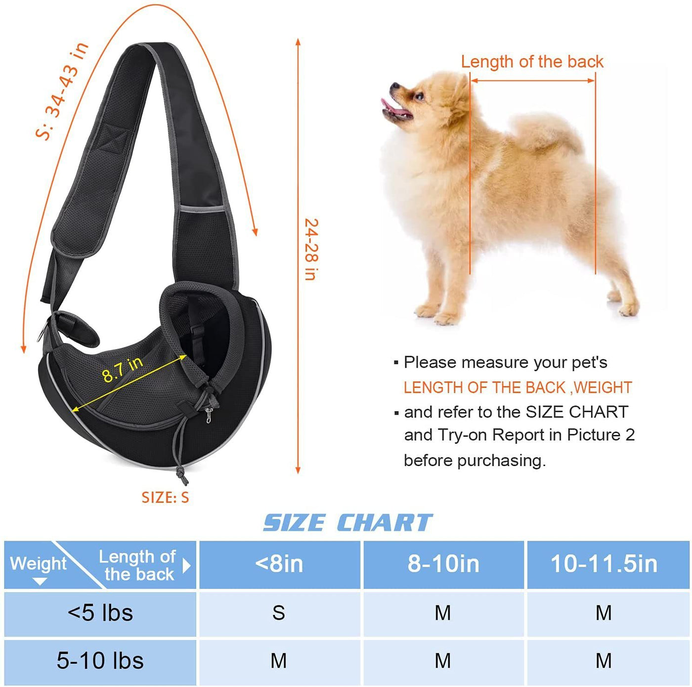 Portable Crossbody Pet Bag - Breathable Carrier for Dogs & Cats