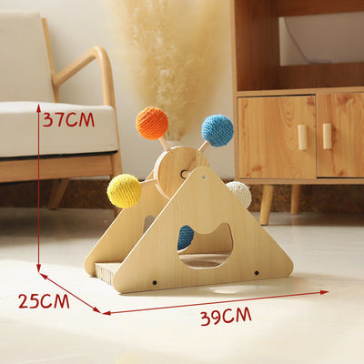 Solid Wood Rotary Table Cat