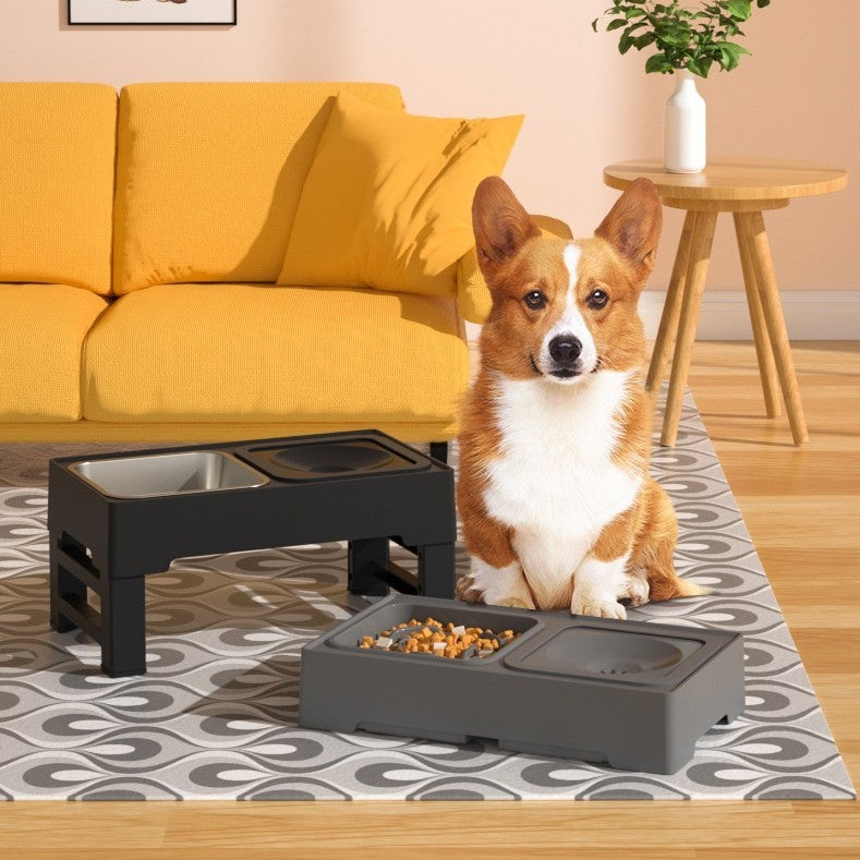 Adjustable Double Dog Bowl Stand